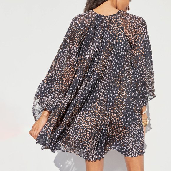 Anthropologie Toulon Pleated Mini Dress - Picture 2 of 7